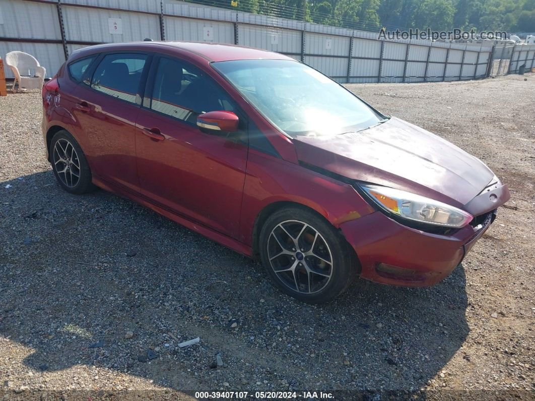 2015 Ford Focus Se Burgundy vin: 1FADP3K28FL364046