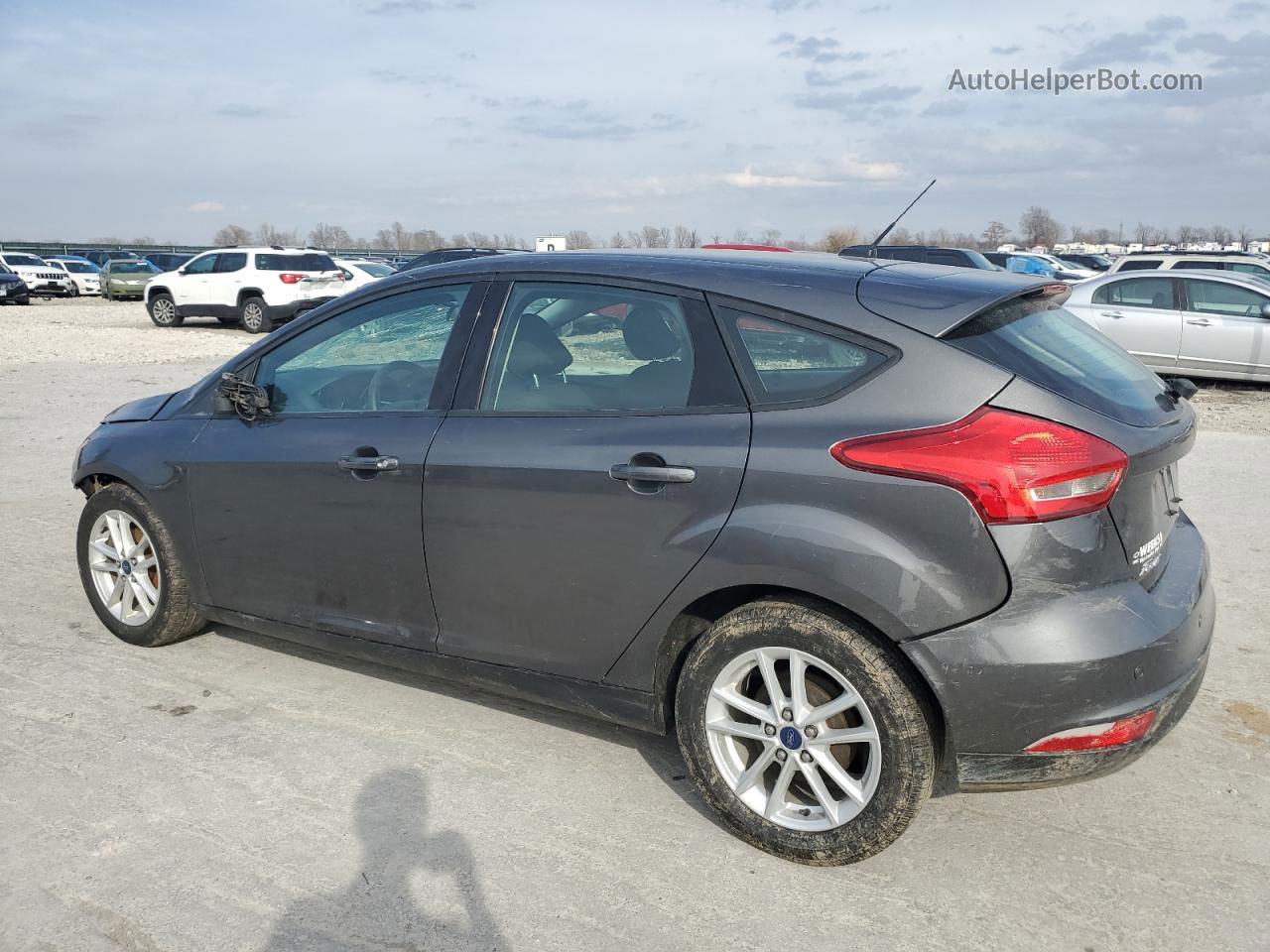 2015 Ford Focus Se Gray vin: 1FADP3K28FL364404