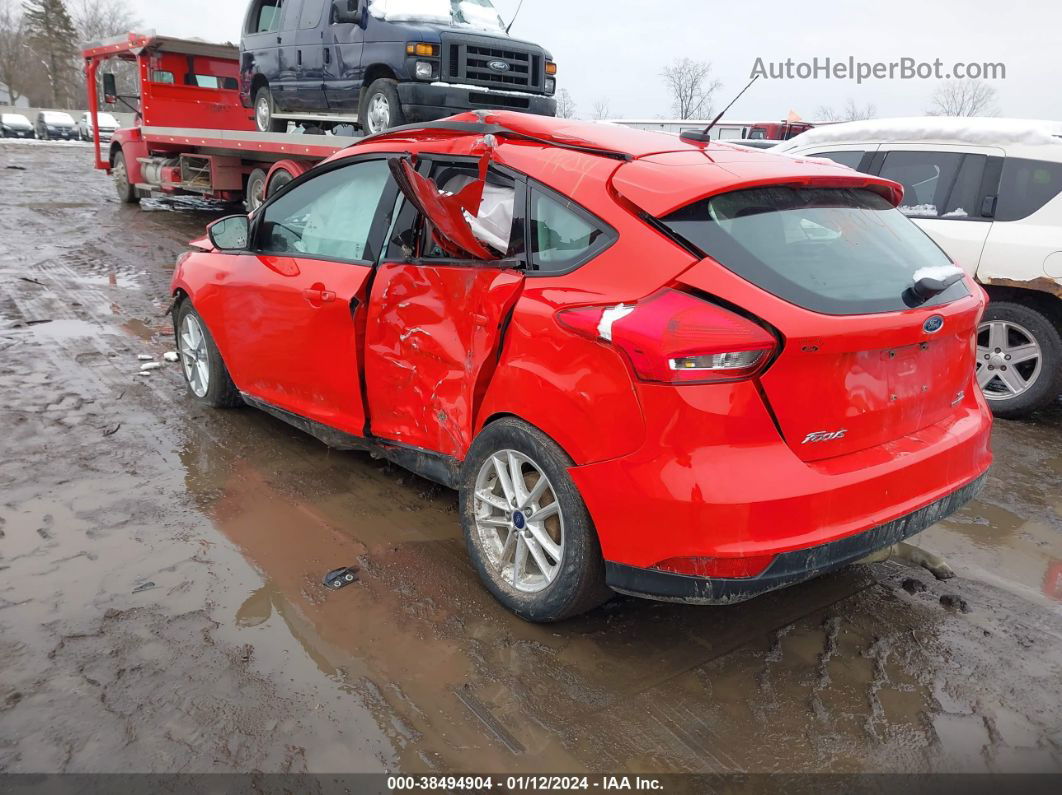 2016 Ford Focus Se Red vin: 1FADP3K28GL353064