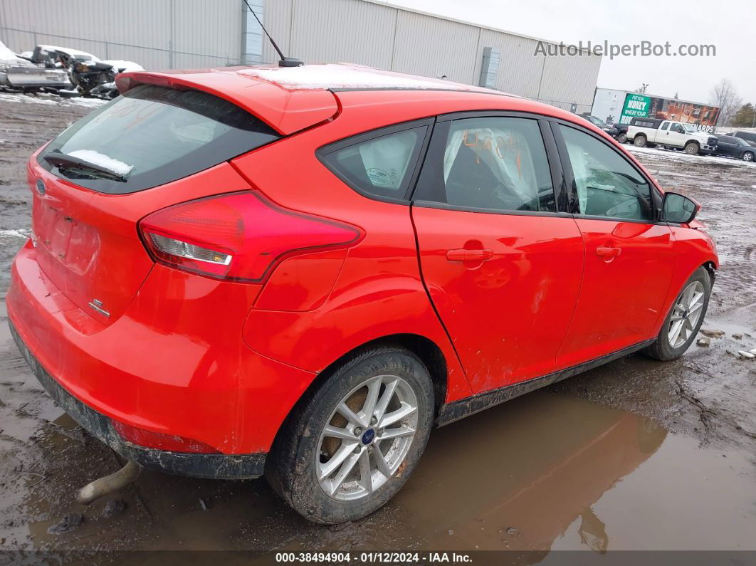 2016 Ford Focus Se Red vin: 1FADP3K28GL353064