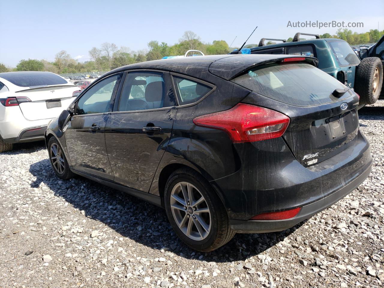 2017 Ford Focus Se Black vin: 1FADP3K28HL340526