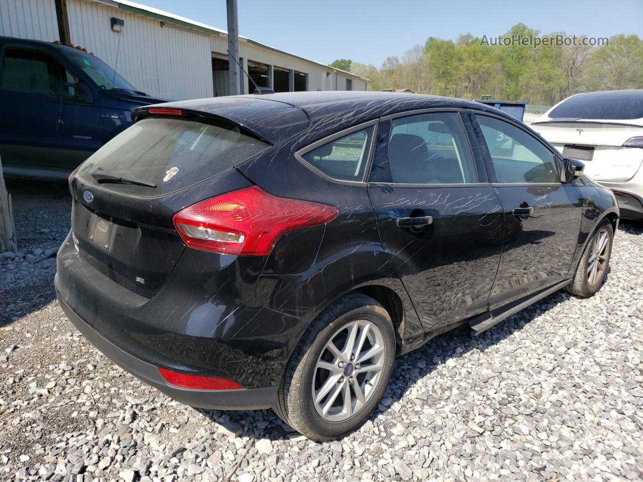 2017 Ford Focus Se Black vin: 1FADP3K28HL340526