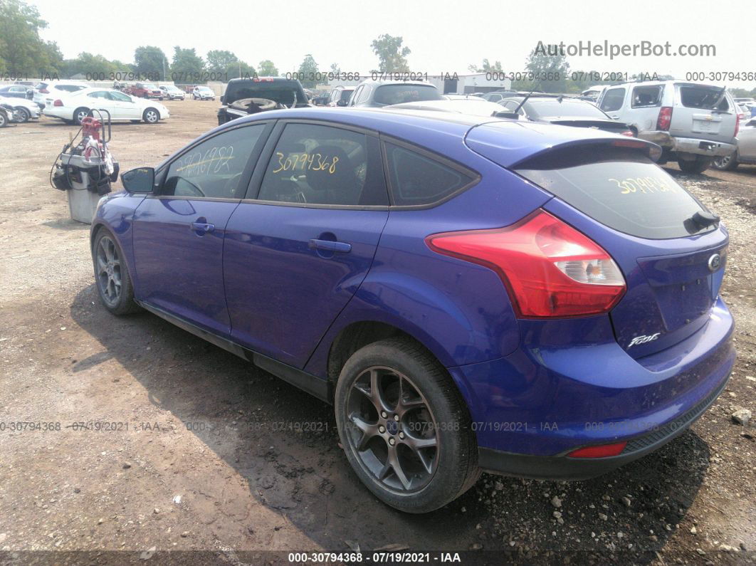 2013 Ford Focus Se Blue vin: 1FADP3K29DL106289