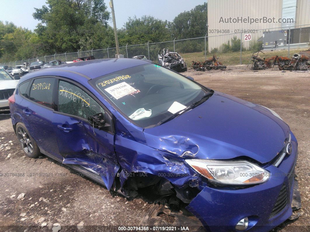 2013 Ford Focus Se Blue vin: 1FADP3K29DL106289