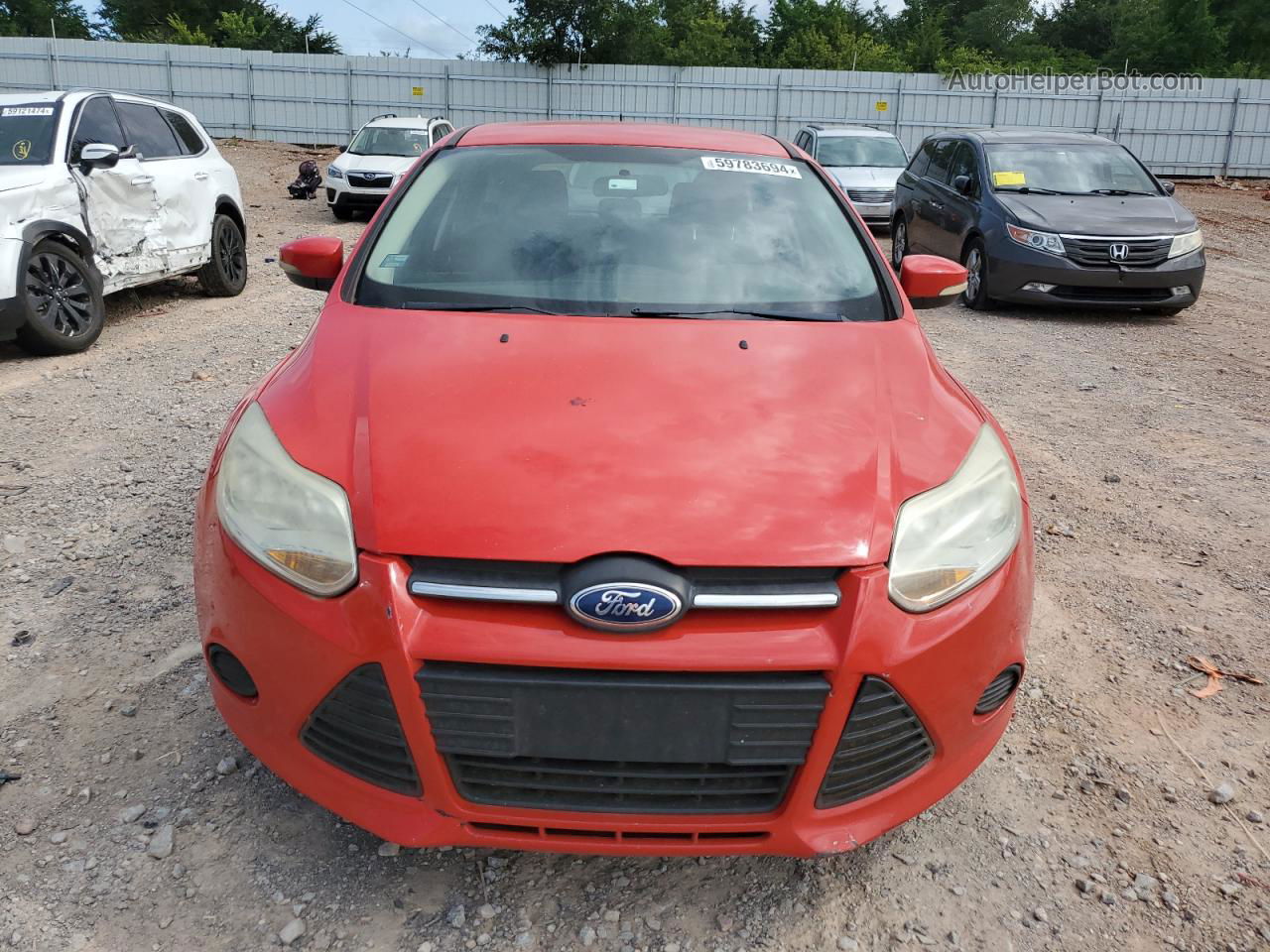 2013 Ford Focus Se Red vin: 1FADP3K29DL152981