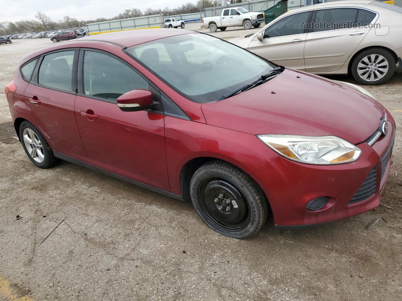 2013 Ford Focus Se Red vin: 1FADP3K29DL279892