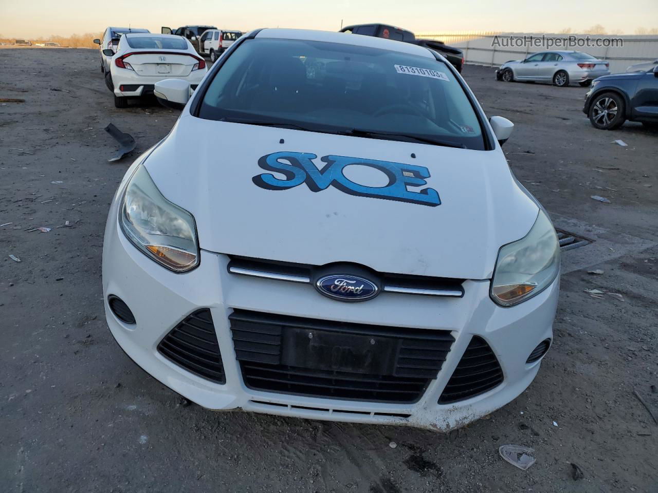 2013 Ford Focus Se White vin: 1FADP3K29DL325611