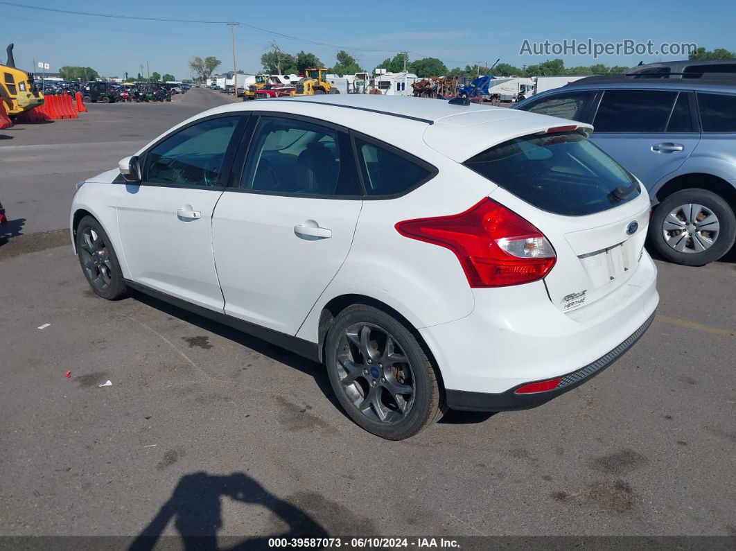 2013 Ford Focus Se White vin: 1FADP3K29DL337323