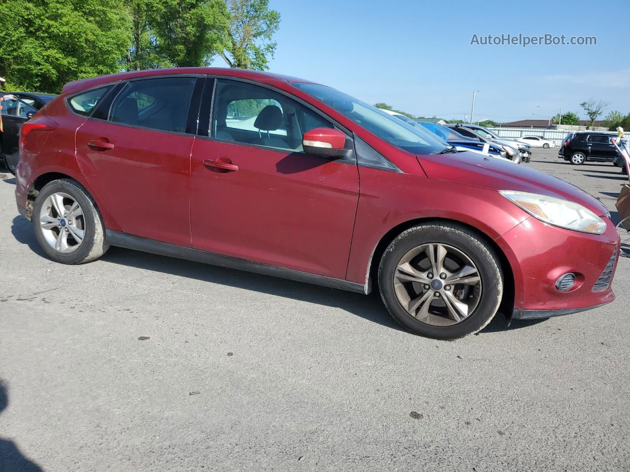 2014 Ford Focus Se Red vin: 1FADP3K29EL159124