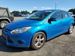 2014 Ford Focus Se Синий vin: 1FADP3K29EL179261