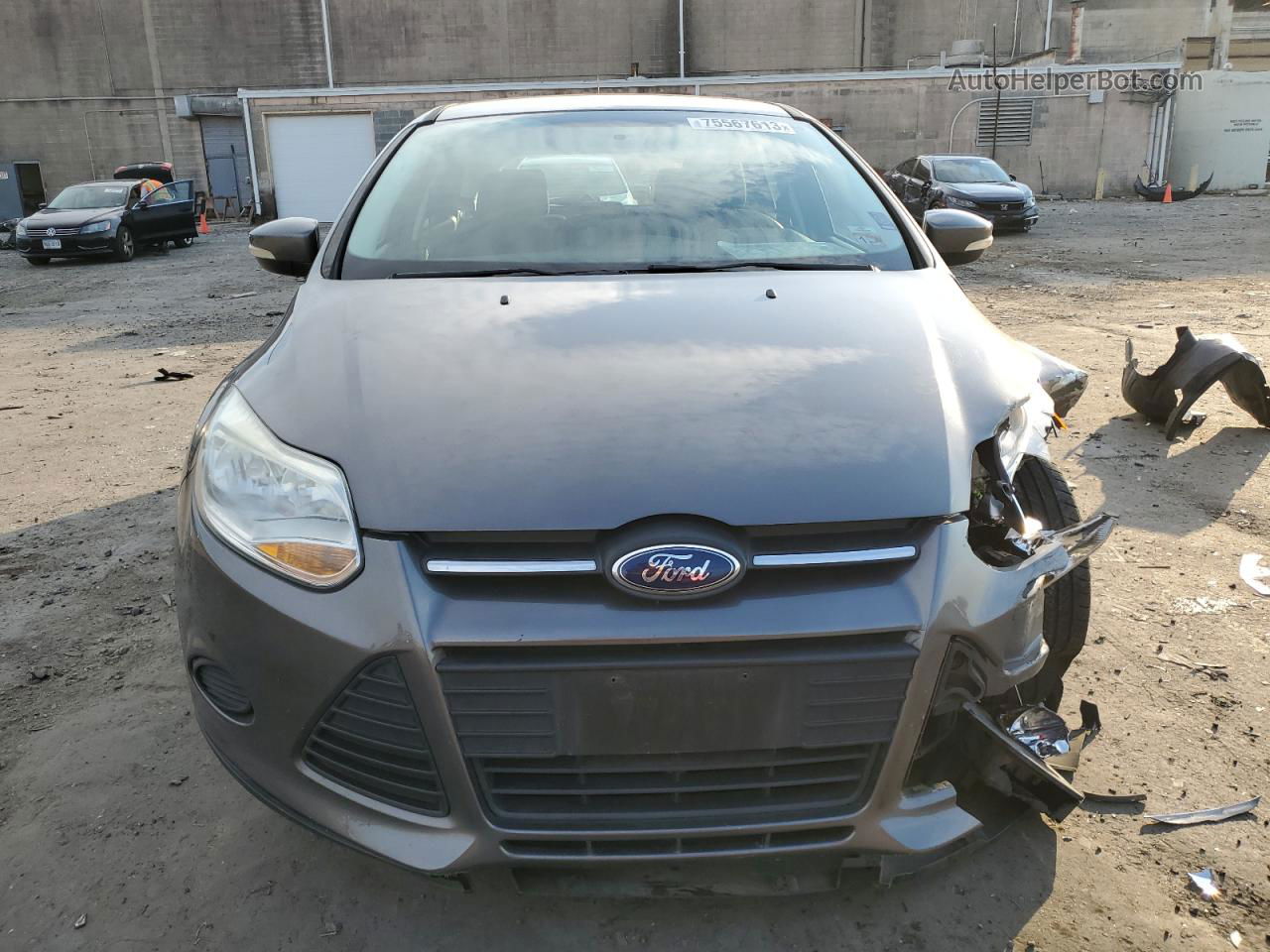 2014 Ford Focus Se Silver vin: 1FADP3K29EL274371