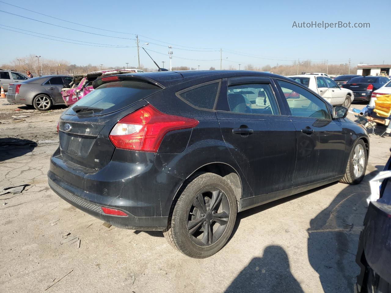 2014 Ford Focus Se Black vin: 1FADP3K29EL277951