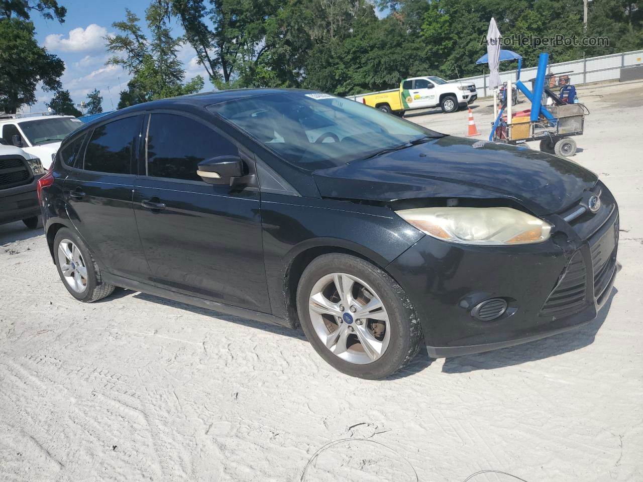 2014 Ford Focus Se Black vin: 1FADP3K29EL360215