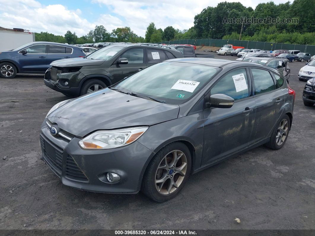 2014 Ford Focus Se Gray vin: 1FADP3K29EL395370