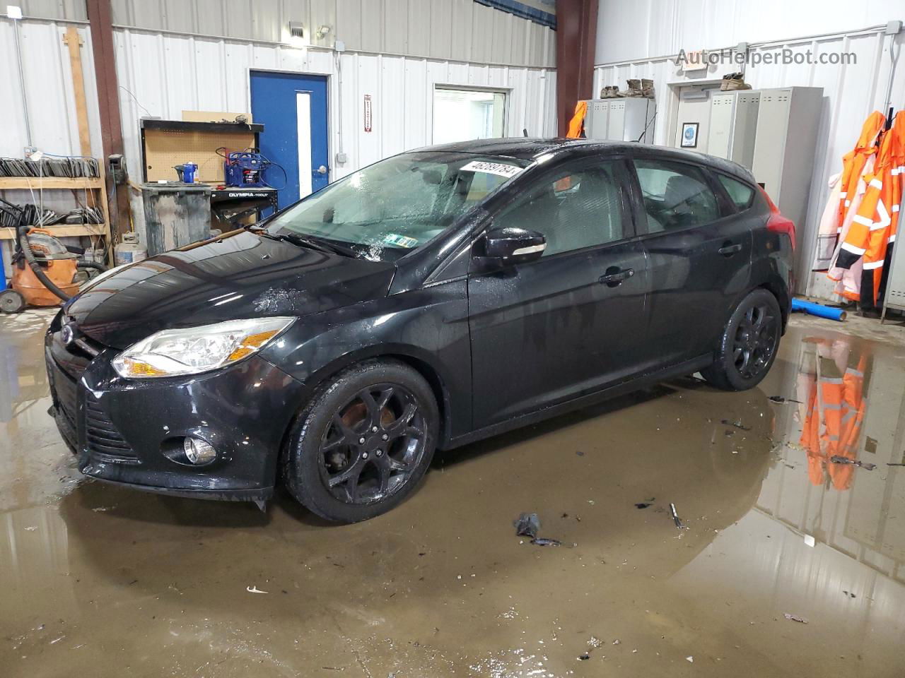 2014 Ford Focus Se Black vin: 1FADP3K29EL411289