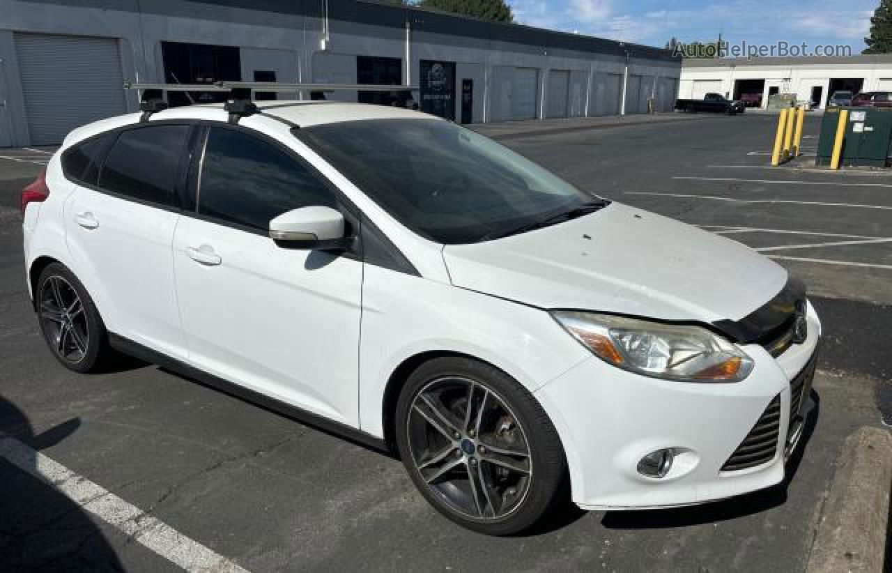 2014 Ford Focus Se White vin: 1FADP3K29EL421336