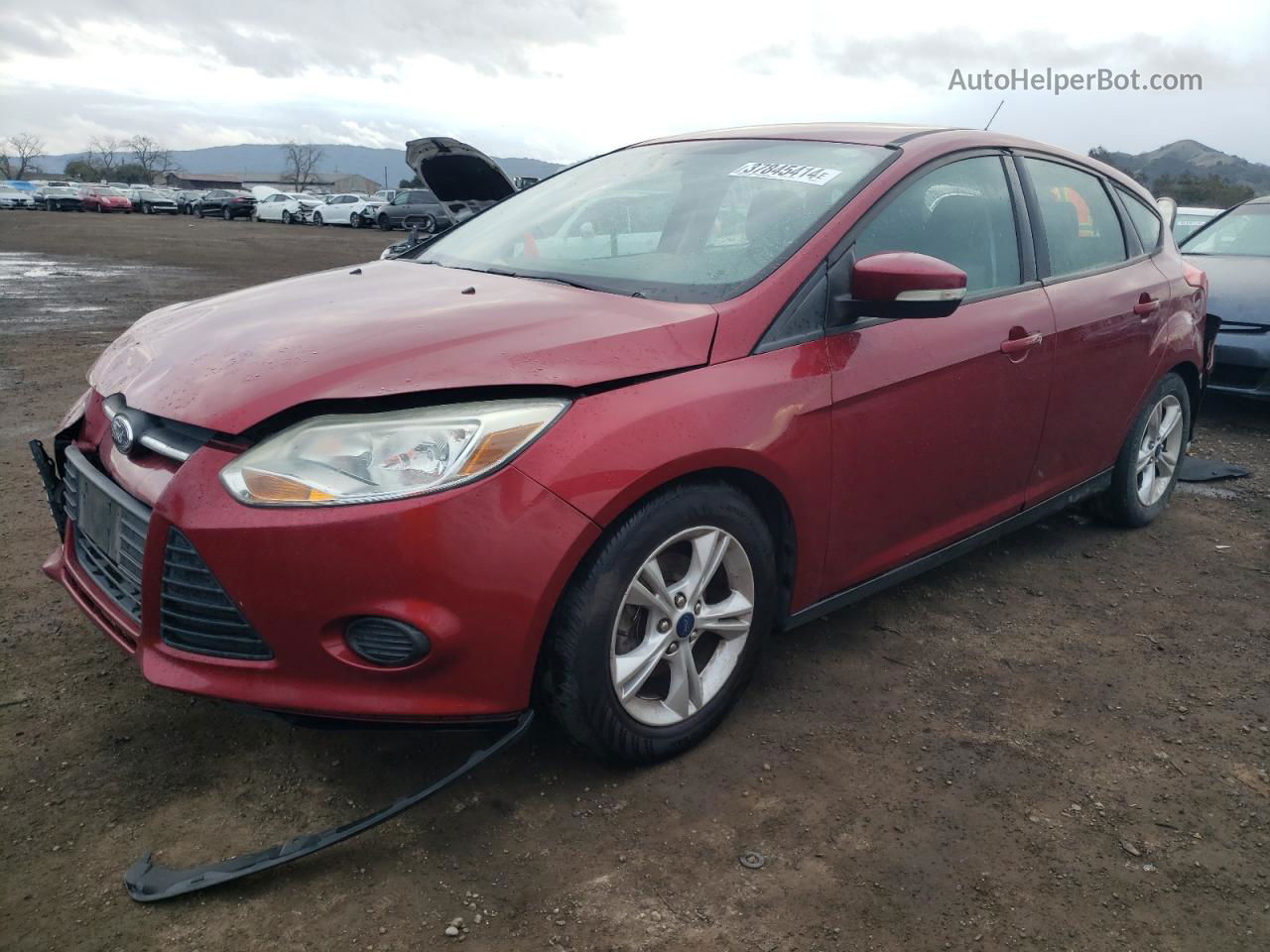 2014 Ford Focus Se Red vin: 1FADP3K29EL442770