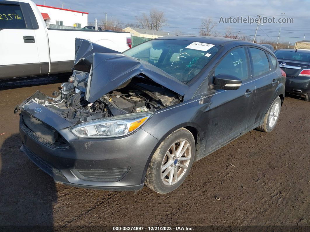 2015 Ford Focus Se Gray vin: 1FADP3K29FL217377