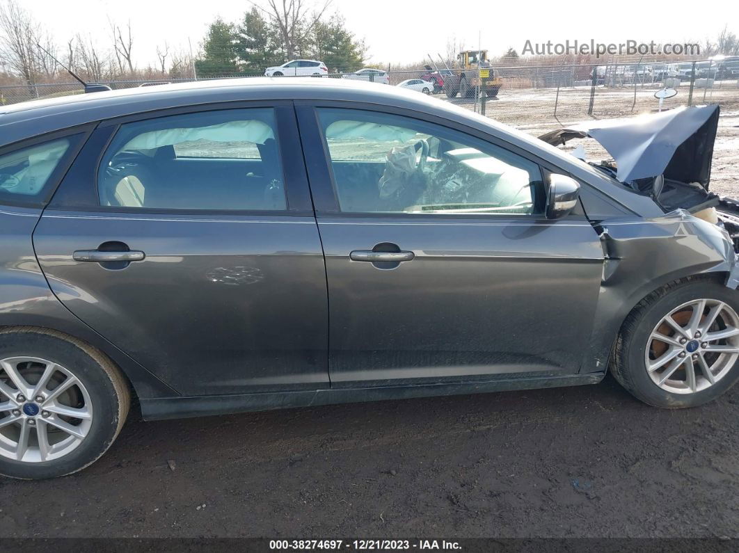 2015 Ford Focus Se Gray vin: 1FADP3K29FL217377