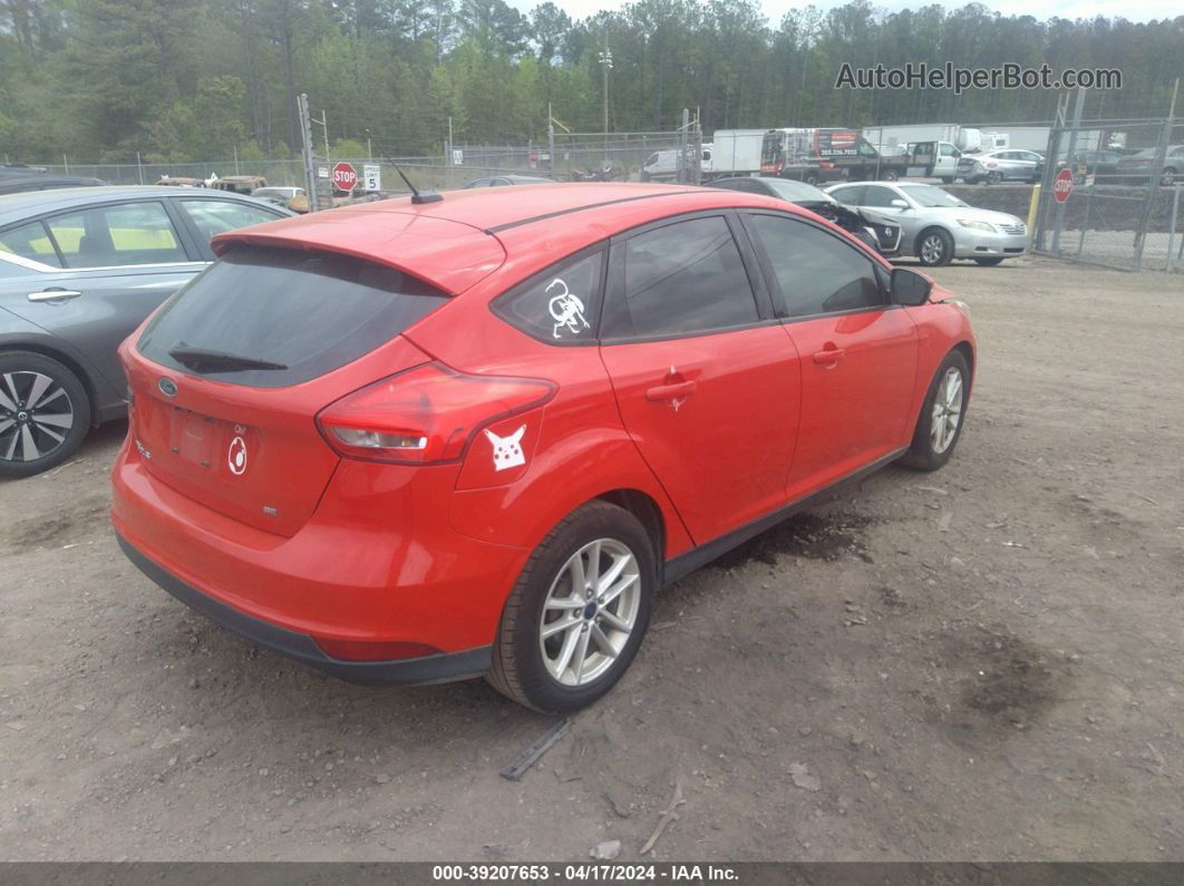 2015 Ford Focus Se Red vin: 1FADP3K29FL324896