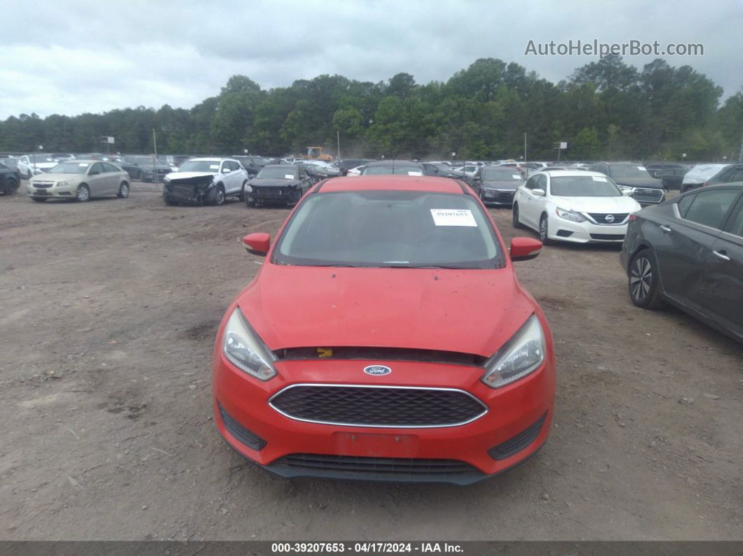 2015 Ford Focus Se Red vin: 1FADP3K29FL324896