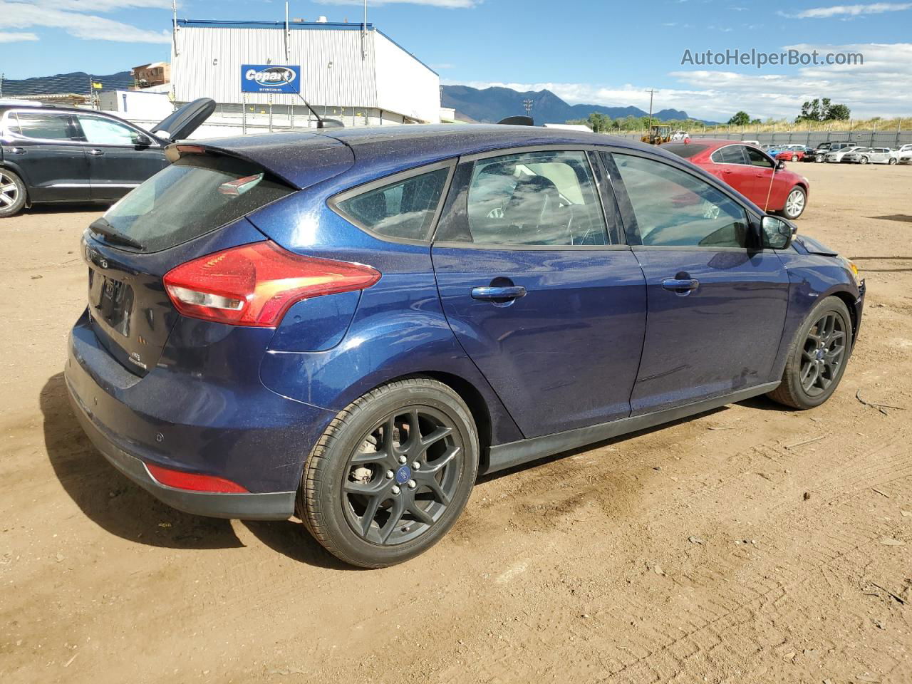 2016 Ford Focus Se Blue vin: 1FADP3K29GL311700