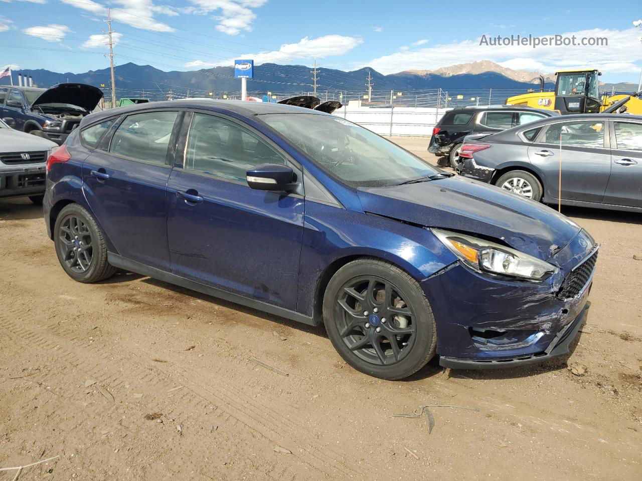 2016 Ford Focus Se Blue vin: 1FADP3K29GL311700