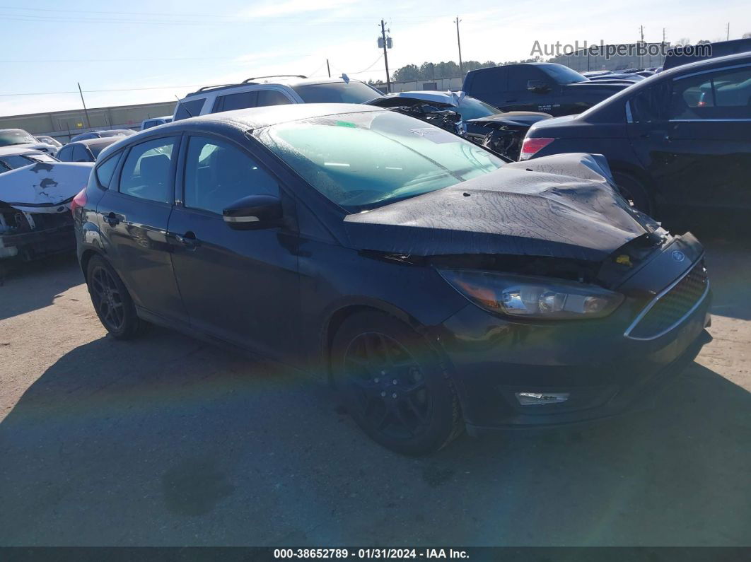 2016 Ford Focus Se Black vin: 1FADP3K29GL339805