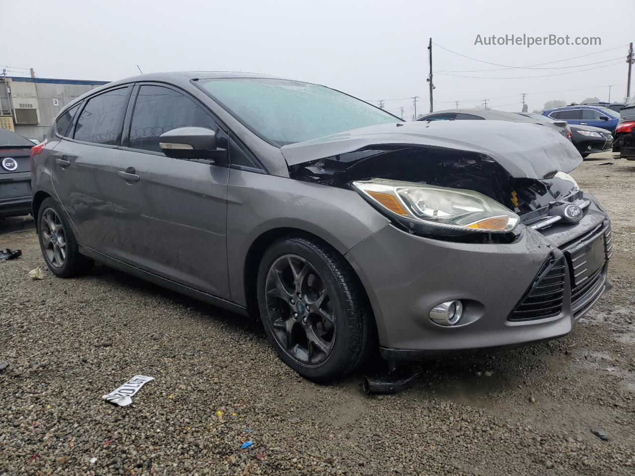 2013 Ford Focus Se Gray vin: 1FADP3K2XDL206546