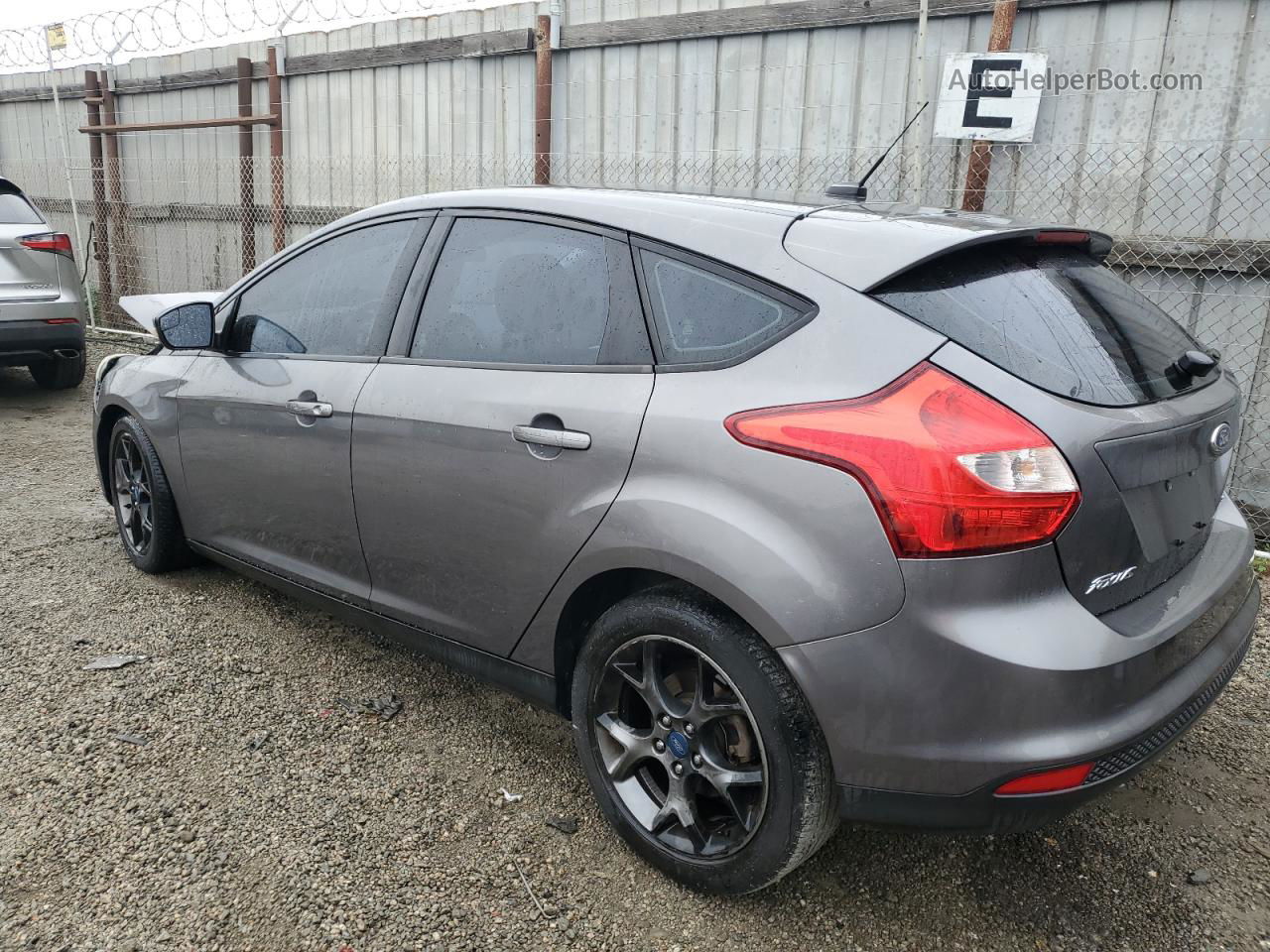 2013 Ford Focus Se Gray vin: 1FADP3K2XDL206546