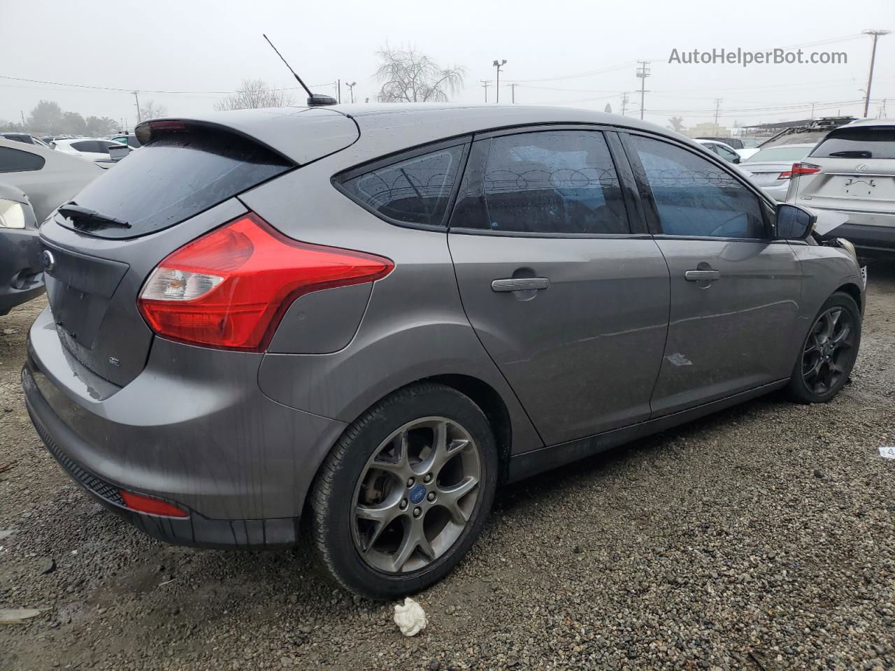 2013 Ford Focus Se Gray vin: 1FADP3K2XDL206546