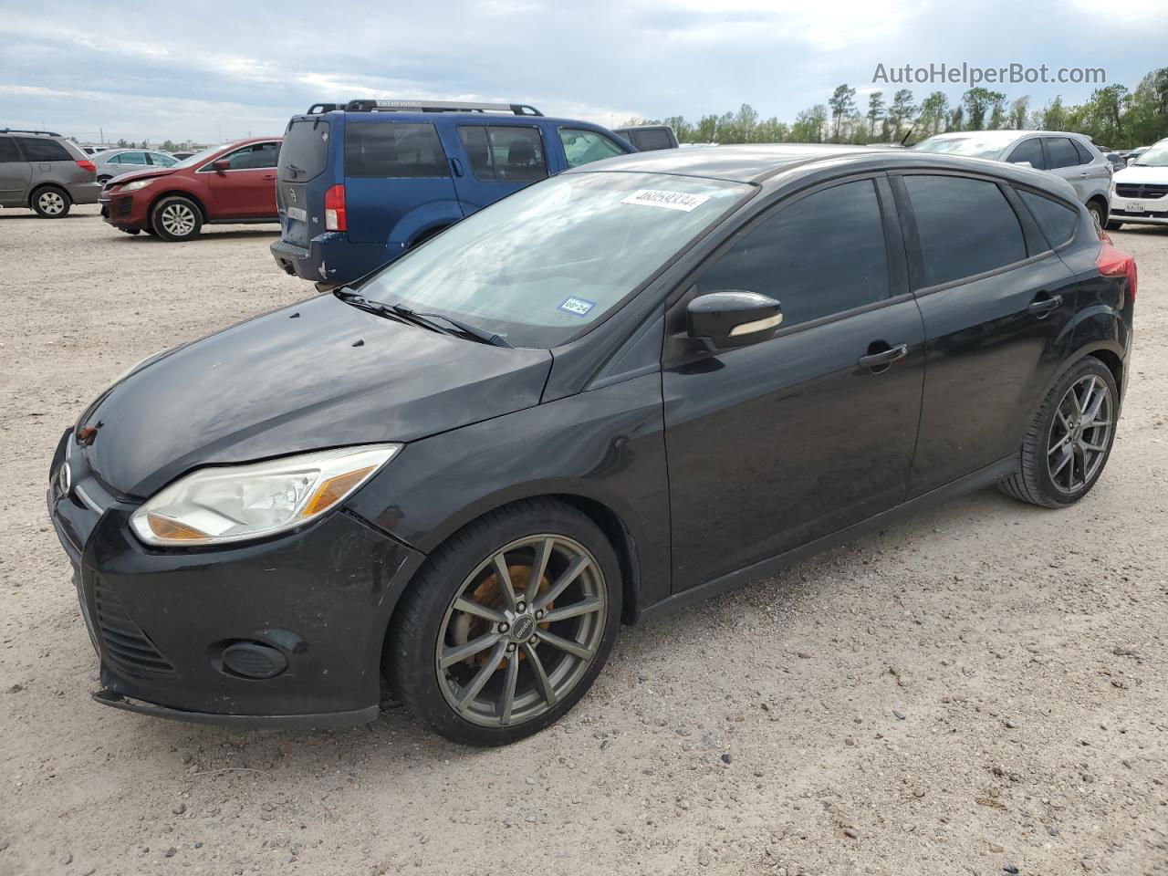 2013 Ford Focus Se Black vin: 1FADP3K2XDL276564