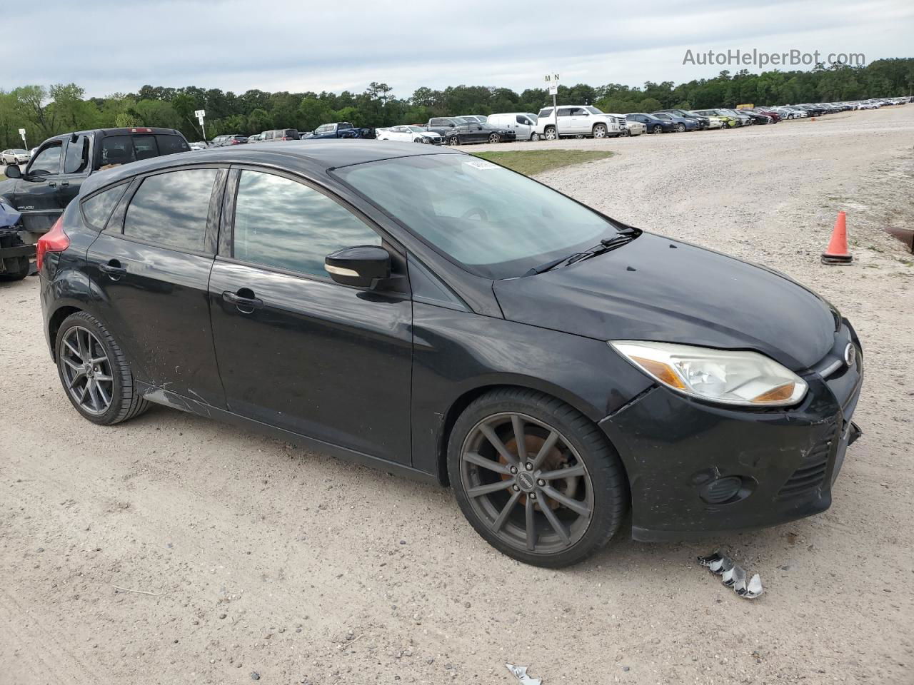 2013 Ford Focus Se Black vin: 1FADP3K2XDL276564