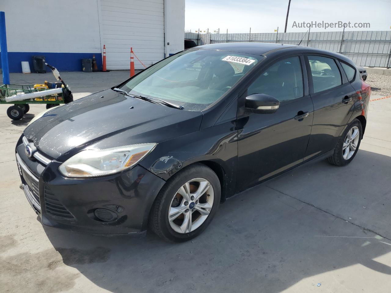 2013 Ford Focus Se Black vin: 1FADP3K2XDL297334