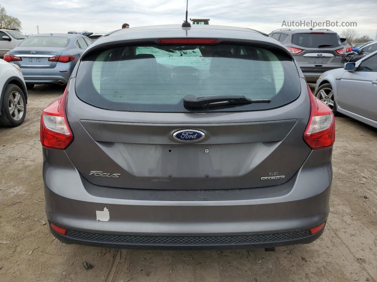 2013 Ford Focus Se Серый vin: 1FADP3K2XDL306128