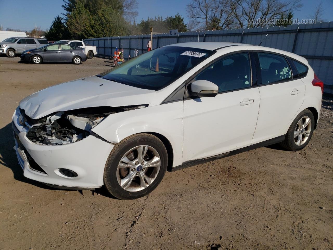 2013 Ford Focus Se White vin: 1FADP3K2XDL325360