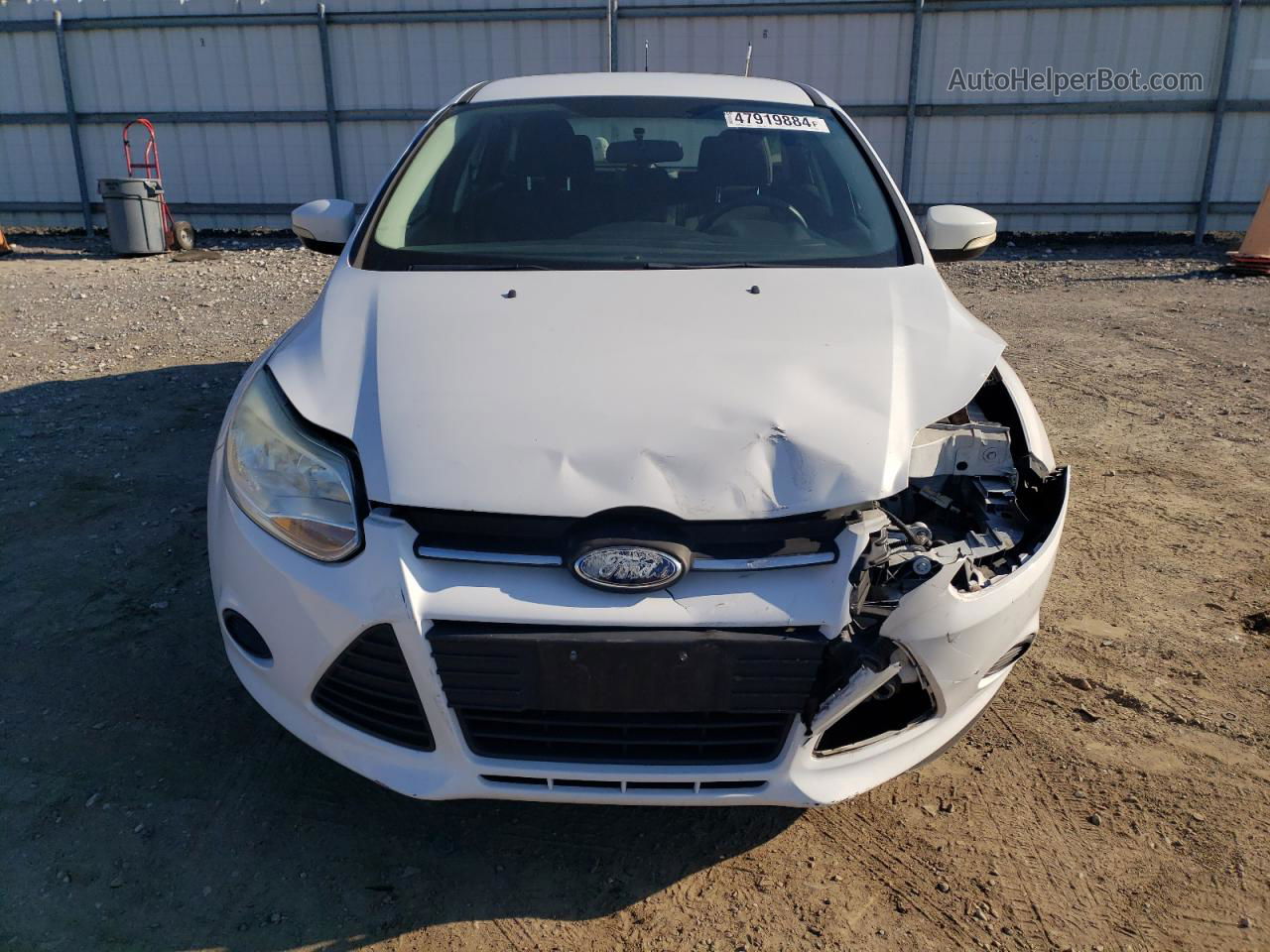 2013 Ford Focus Se White vin: 1FADP3K2XDL325360