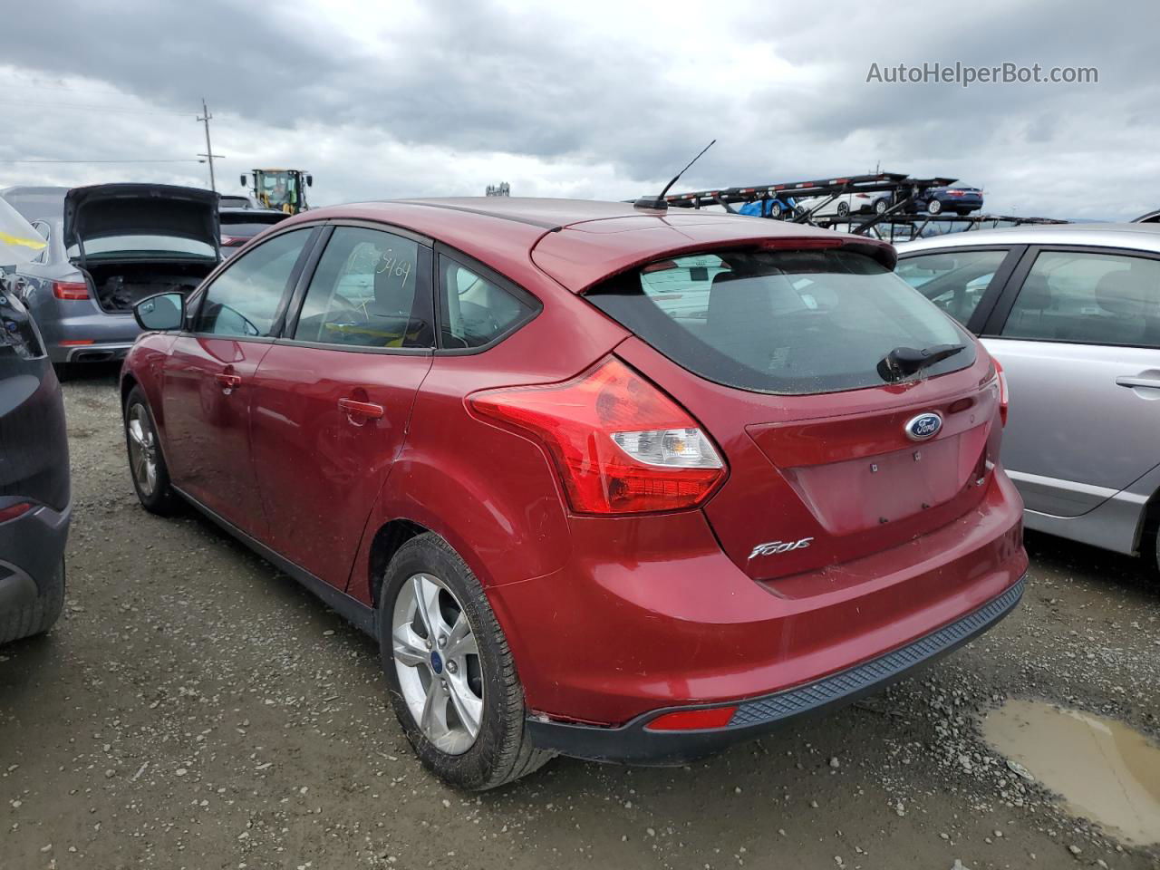 2013 Ford Focus Se Red vin: 1FADP3K2XDL335631