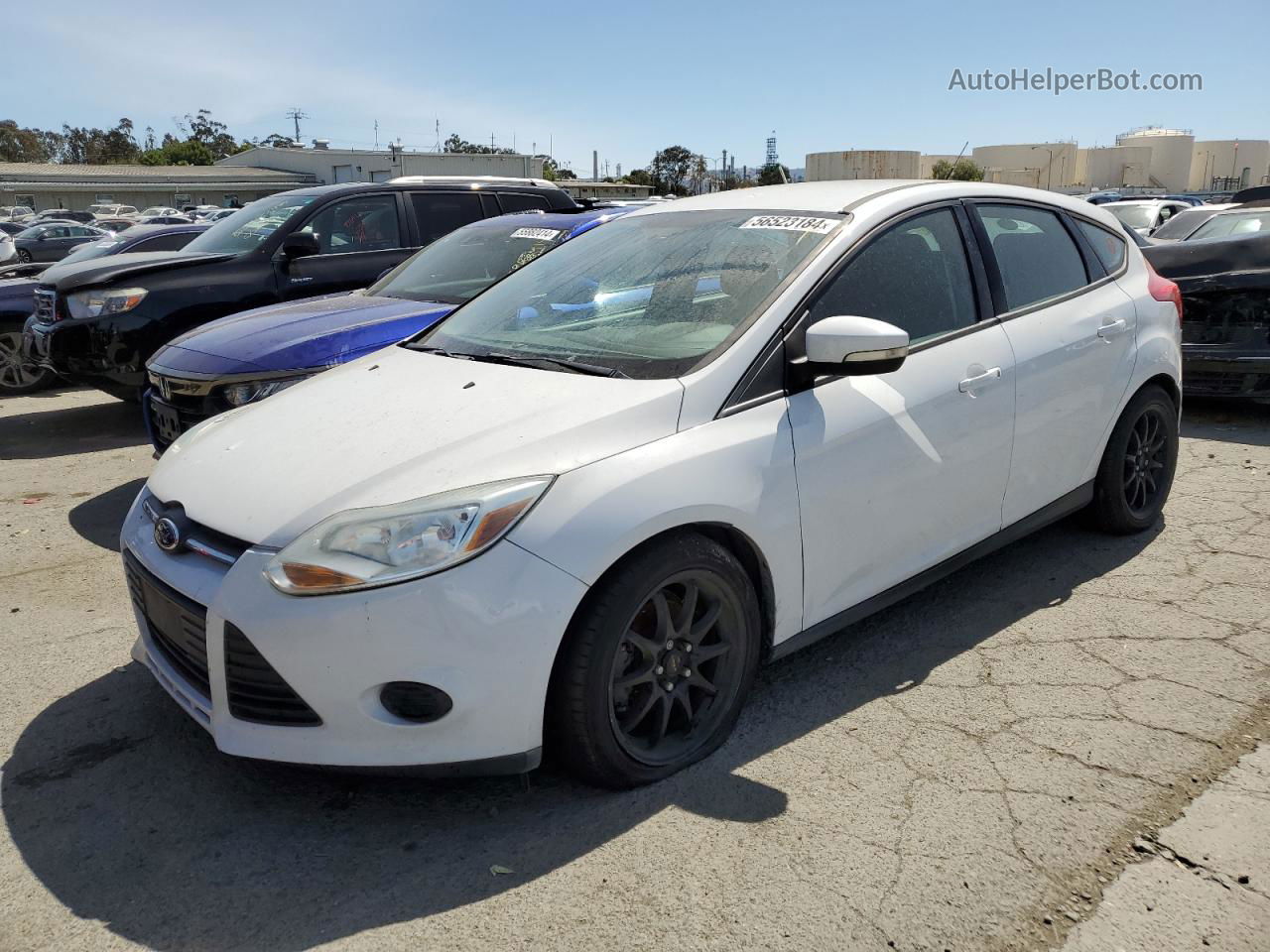 2013 Ford Focus Se White vin: 1FADP3K2XDL340926