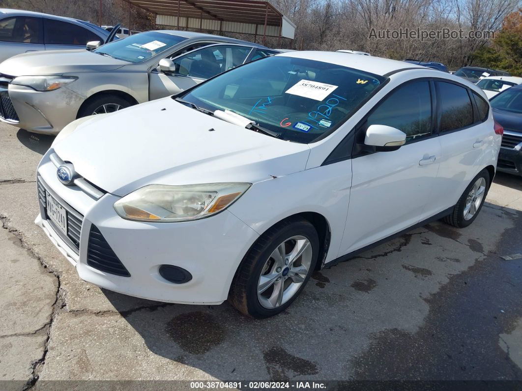 2014 Ford Focus Se White vin: 1FADP3K2XEL119201