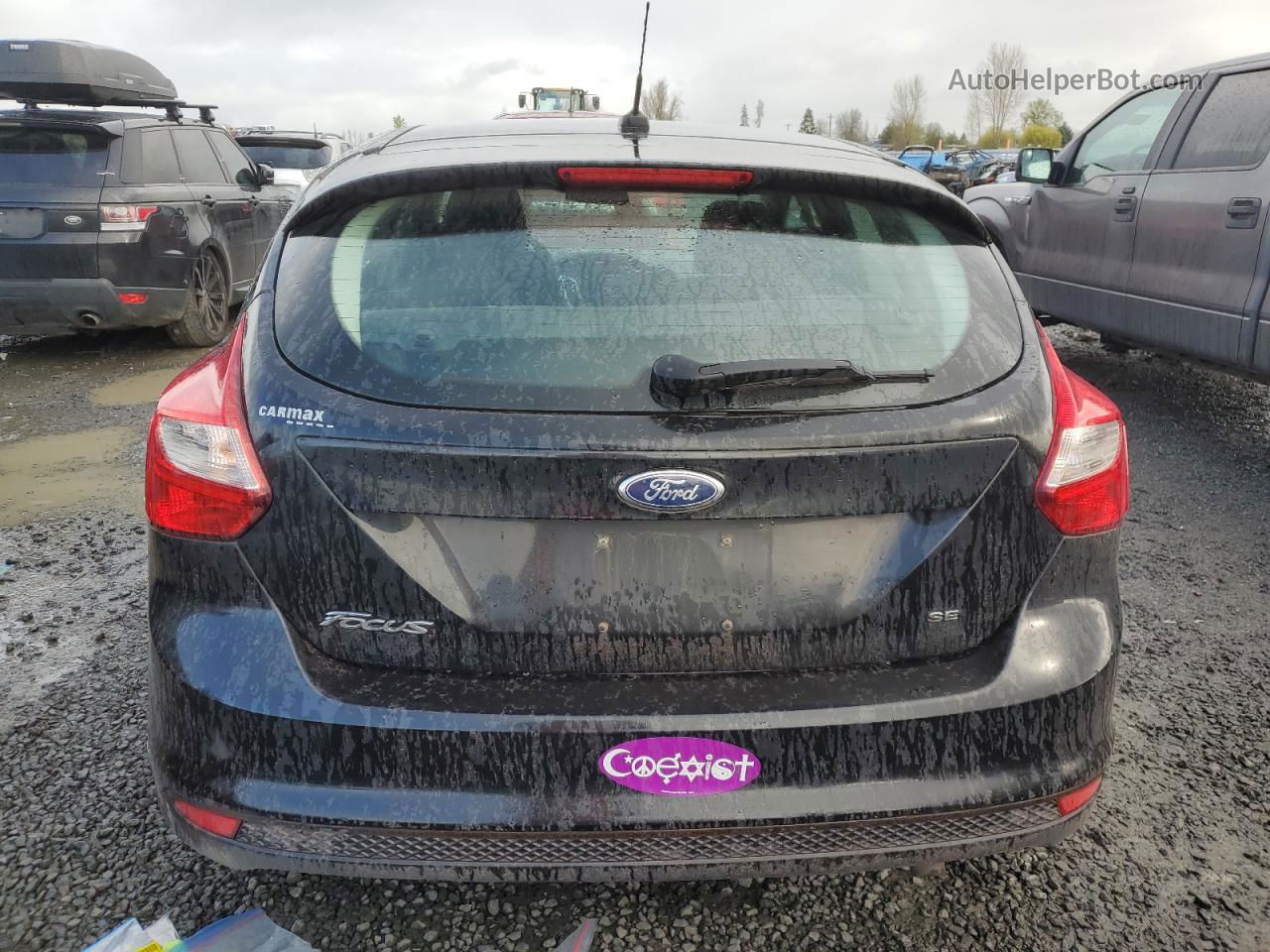 2014 Ford Focus Se Black vin: 1FADP3K2XEL408031