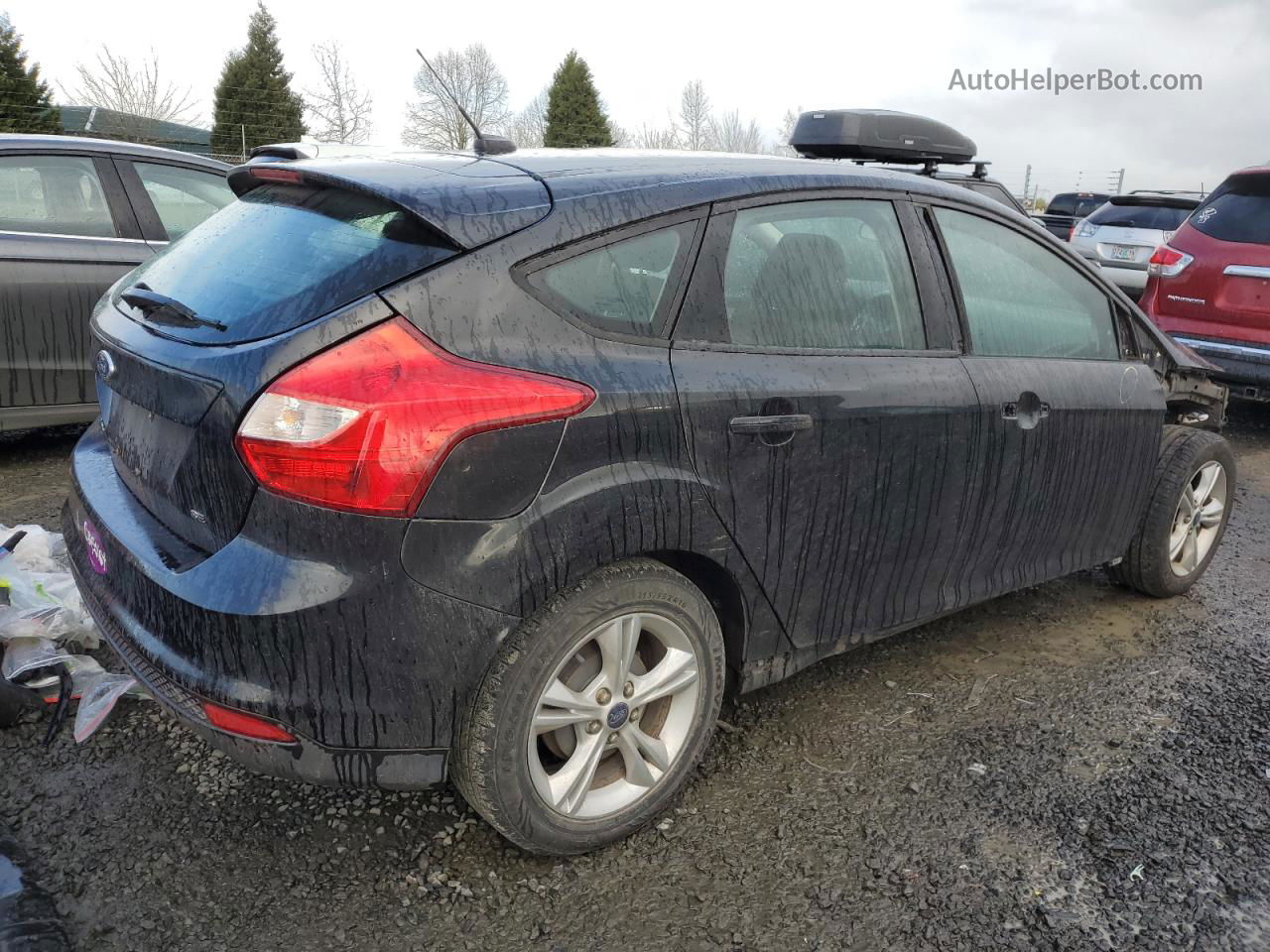 2014 Ford Focus Se Black vin: 1FADP3K2XEL408031