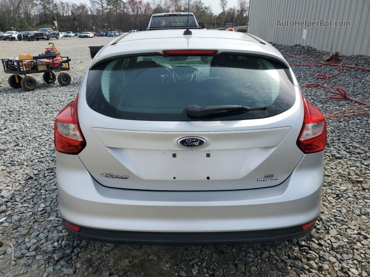 2014 Ford Focus Se Silver vin: 1FADP3K2XEL410362