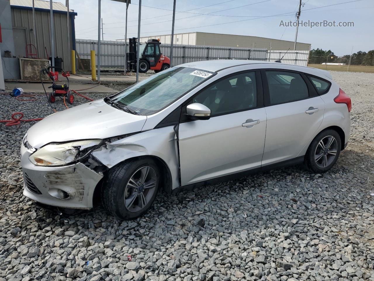 2014 Ford Focus Se Silver vin: 1FADP3K2XEL410362