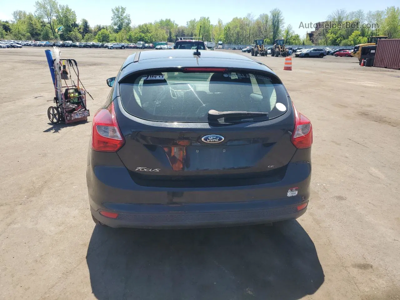 2014 Ford Focus Se Черный vin: 1FADP3K2XEL445936