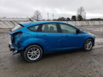 2015 Ford Focus Se Blue vin: 1FADP3K2XFL228596