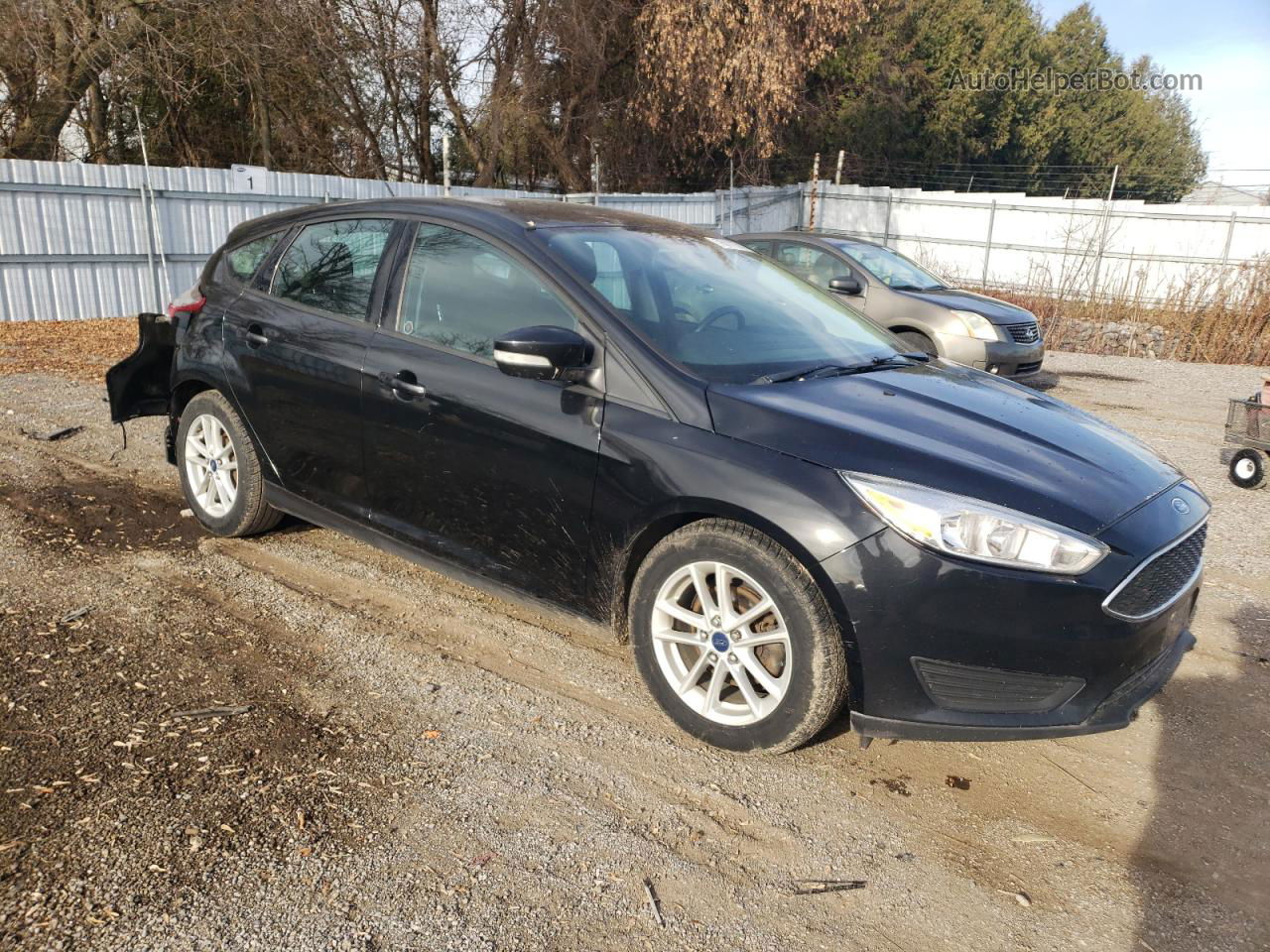 2015 Ford Focus Se Black vin: 1FADP3K2XFL351704