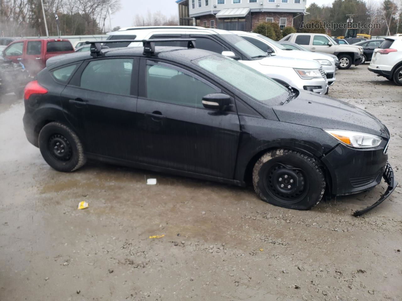 2015 Ford Focus Se Black vin: 1FADP3K2XFL364887