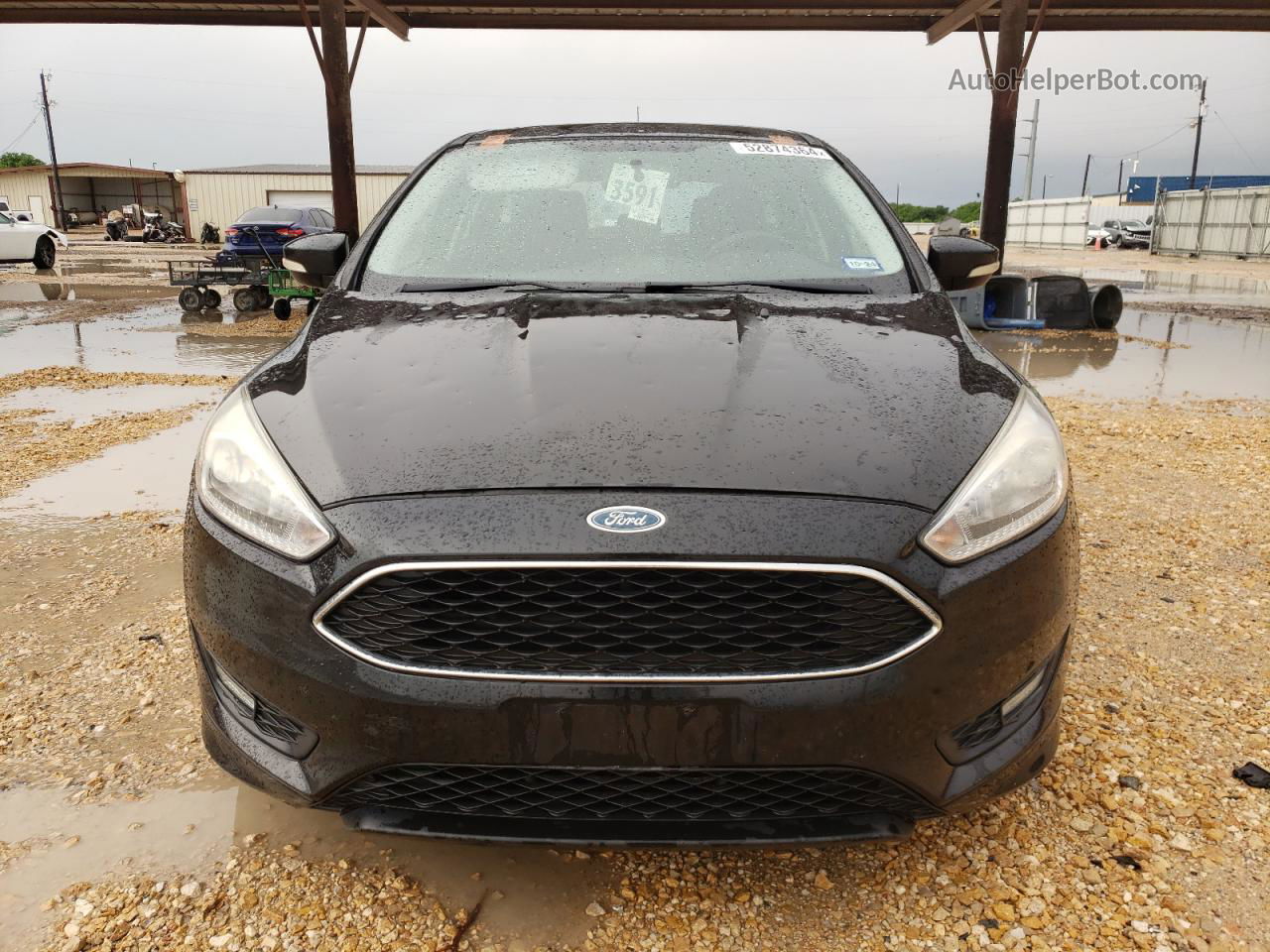2015 Ford Focus Se Black vin: 1FADP3K2XFL384914