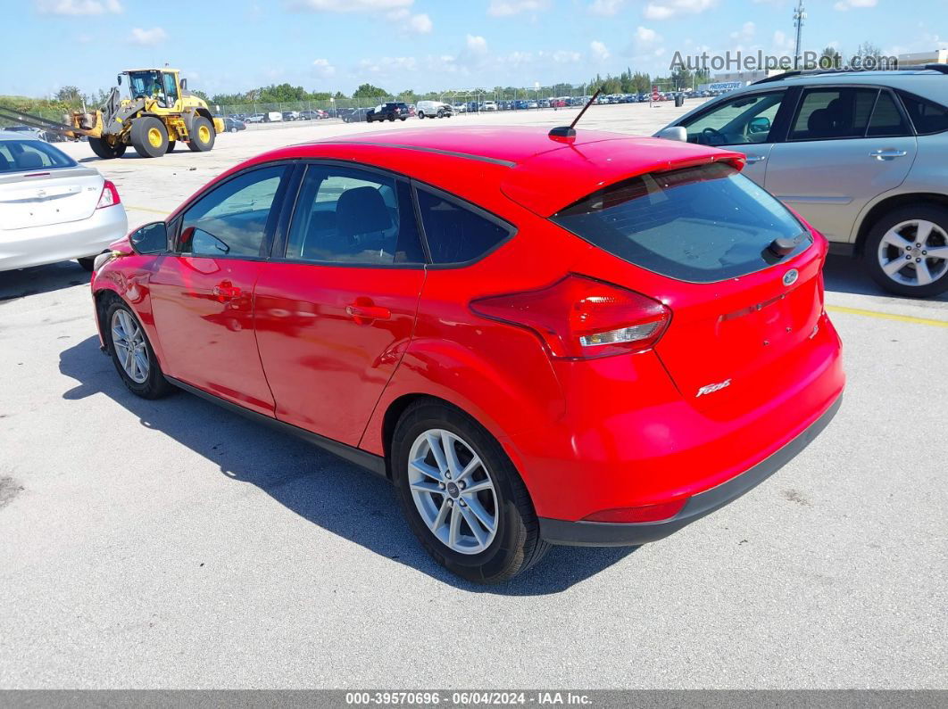 2016 Ford Focus Se Red vin: 1FADP3K2XGL266038